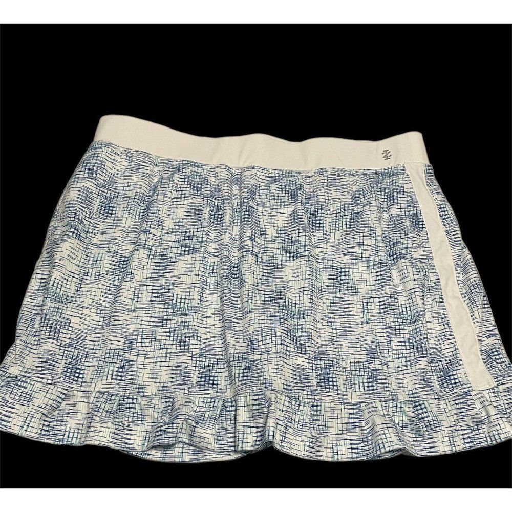 Izod Golf Women’s Sz XL Skort Front Pockets Tennis Stretch Blue Ruffle